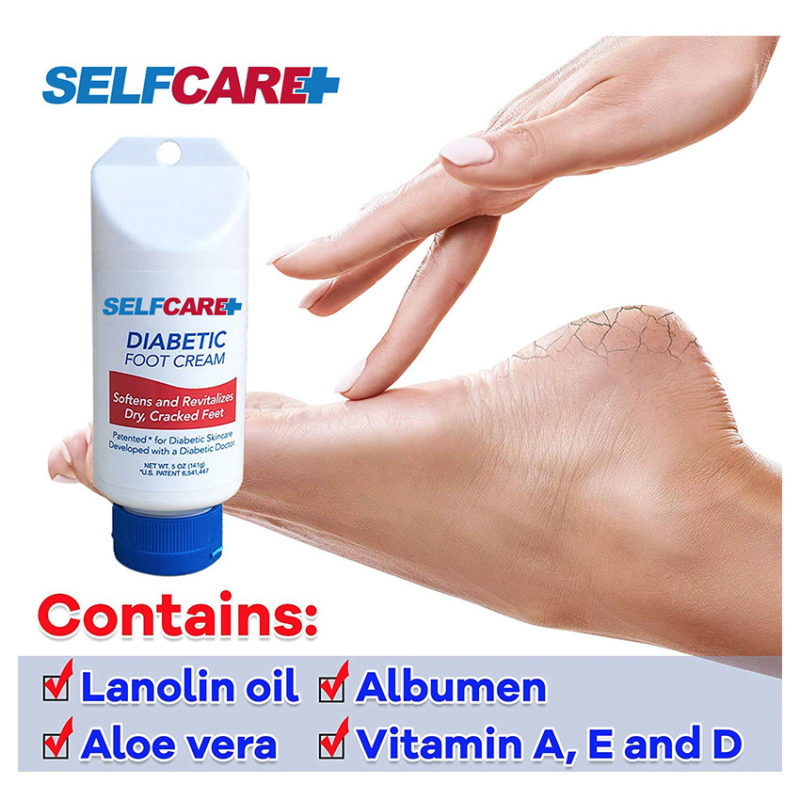 Fast Acting Diabetic Foot Cream. Patented 5oz Formulation SelfCare Plus